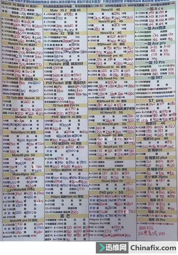 深圳华强北手机报价华为华为手机新款2022上市机型价格-第2张图片-太平洋在线下载