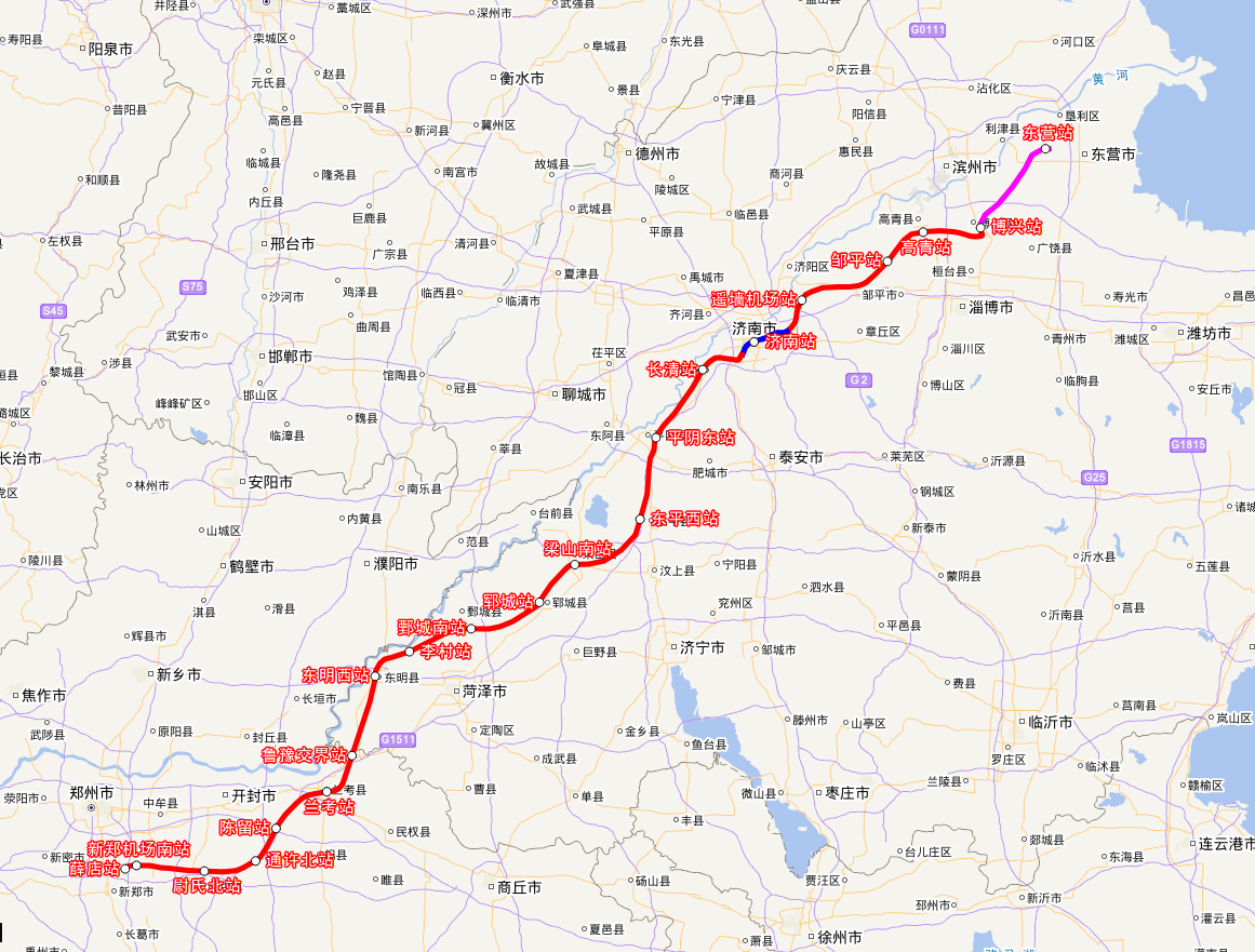 兰考县版小苹果:关于建设东营-济南-东明-兰考-郑州沿黄普速铁路的设想